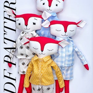 PATTERN Fox doll and clothing pdf/digital download