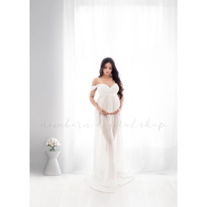 Digital Background, Backlit Window Overlay, White Curtains, Maternity Photography