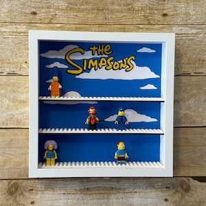 The Simpsons Handmade Mini Figure Enclosed Display - Holds 16 Mini Figs (9.75x9.75)