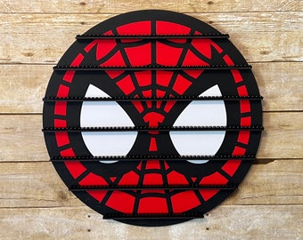 Spider Enthusiast Mask - Mini figura hecha a mano, capacidad para más de 70 mini figuras (18 x 18)