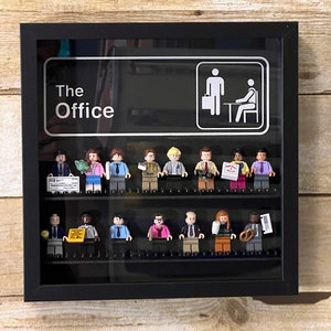 The Office Handmade Mini Figure Enclosed Display - Holds 16 Mini Figs (9.75x9.75)