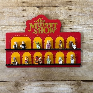 Handmade Mini Figure The Muppet Show Stage Display - Holds 24 Mini Figs (16x11.25)