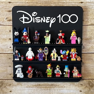 Disney 100 Logo Handmade Mini Figure Display - Holds Over 18 Mini Figs (10x11)