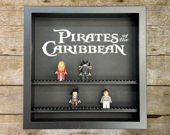 Pirates of the Caribbean Logo Framed Mini Figure Display Case