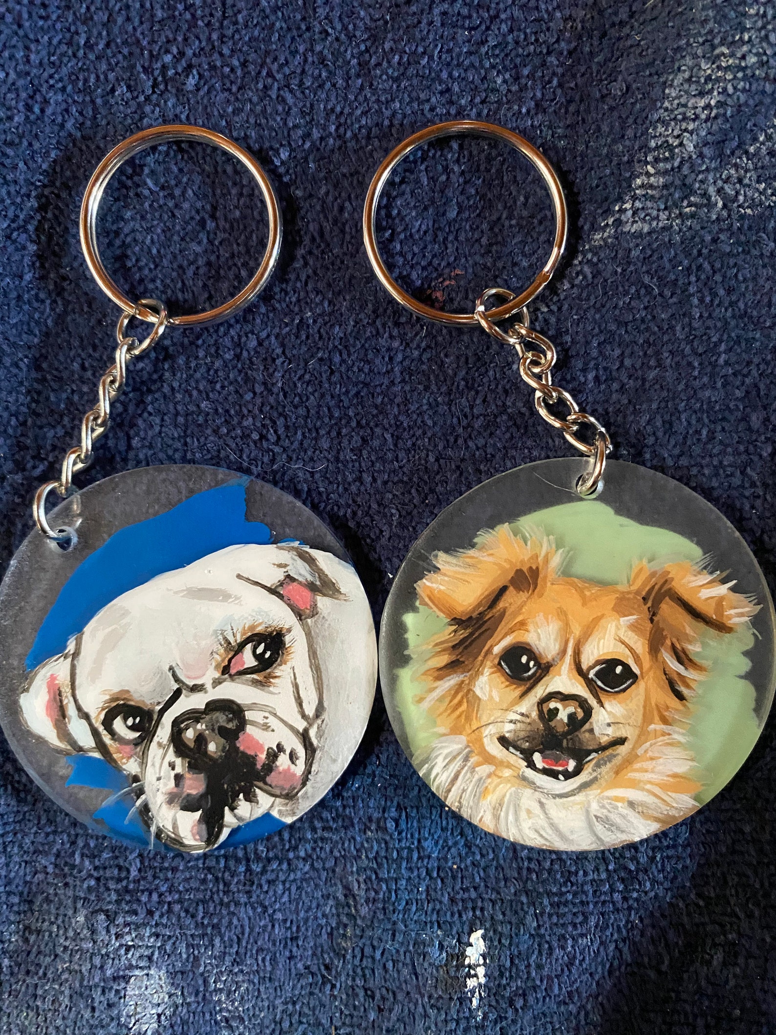 Custom pet keychain made by hand a great gift for family Etsy