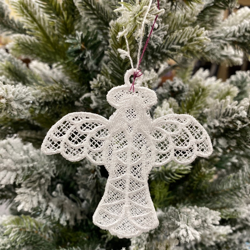 Lace Angel Ornament - Etsy