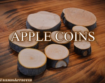 Apple chew coins, treats for small pets, apple coins, chinchilla, rabbit, degu, hamster, gerbil, rat, bird