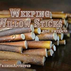 Weeping willow sticks, treats for small pets, twiglets, sticks, chinchilla, rabbit, hamster, gerbil, guinea pig, bird