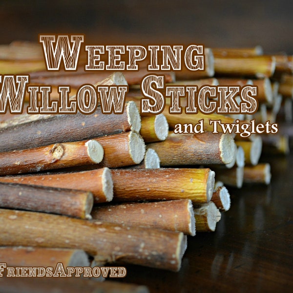 Weeping willow sticks, treats for small pets, twiglets, sticks, chinchilla, rabbit, hamster, gerbil, guinea pig, bird