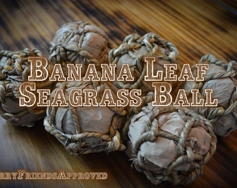 Banana leaf ball, shredder toy for small pets, chinchilla, rabbit