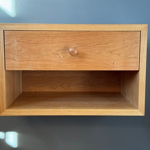 Floating Cherry Nightstand