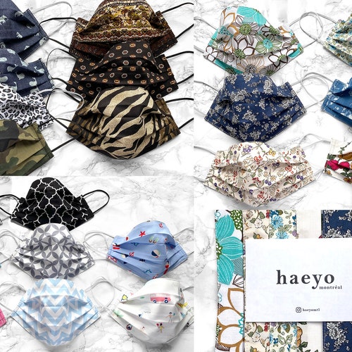 100 Cotton Face Mask Black Travel Mask Mouth Mask Dust Etsy