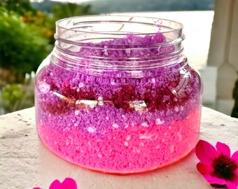 Pretty in Pink,bubble bath, Dead Sea salt soak, Epsom salt bath soak, fizzy bath bomb