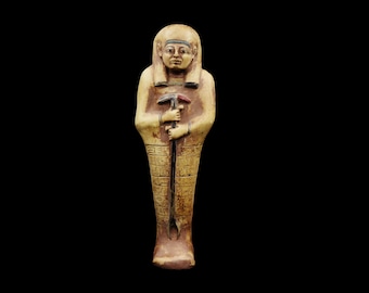 XXXL_RARE Antique Egyptian Stone Funerary Ushabti (Shabti) Statue Figure..ANCIENT EGYPT