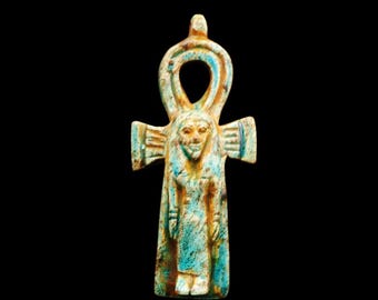 アンク。生命の鍵。エジプトで精巧に作られた力強いエジプトの十字架