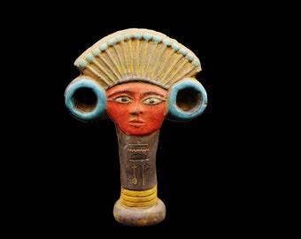 Rare Large Ancient Egyptian Faience Amulet Figurine....ONE OF A KIND