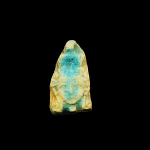 Rare Antique Faience Amulet Figurine of Ancient Egyptian