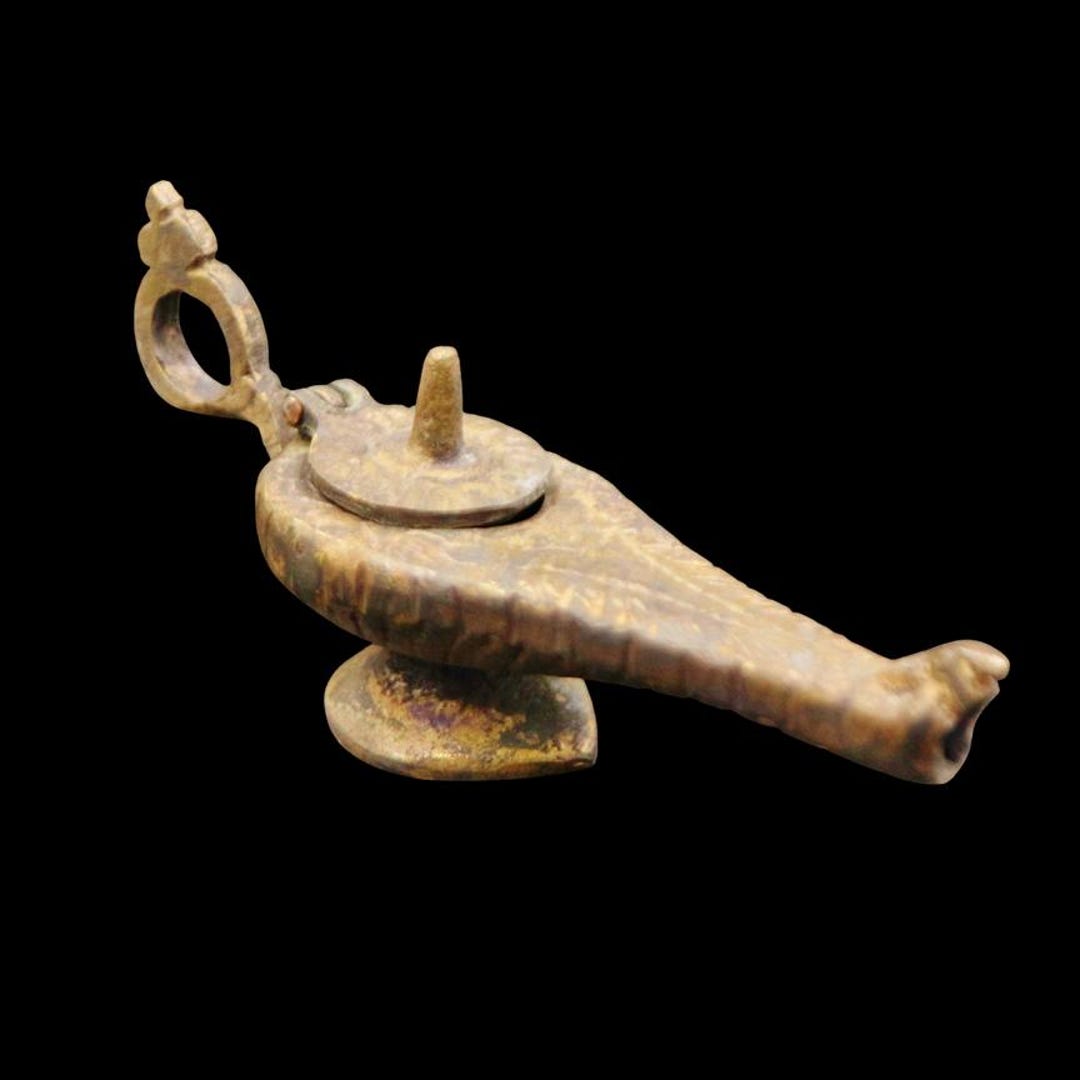 希少な、ユニークなアンティークローマ古代エジプトブロンズオイル