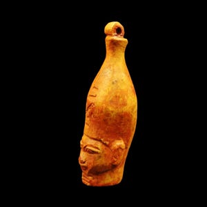 Authentic Antique Egyptian King Pharaoh Bust Stone Mask Head Figure with great Details
