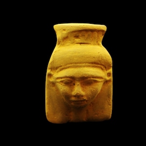 ÚNICA Autêntica Antiga Máscara de Cabeça de Busto de RAINHA Egípcia HATHOR &quot;Deusa do amor e da música&quot; Figura com grandes detalhes