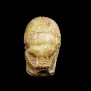 Authentic Old Unique Antique Stone Scarab Beetle Amulet Figurine "Symbol of Rebirth", Ancient Egyptian
