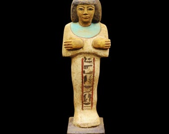 XXL_Authentic Antique Egyptian WOOD Ushabti (Shabti) Statue Figure of Ancient Egypt...VERY RARE