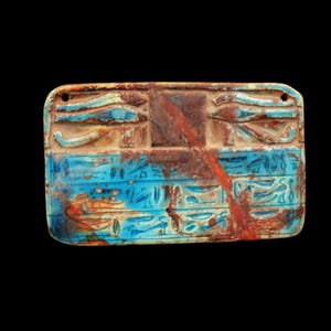 UNIQUE Antique Egyptian Stone/Faience Eye of Horus Amulet &quot;Symbol of Protection&quot;....LARGE