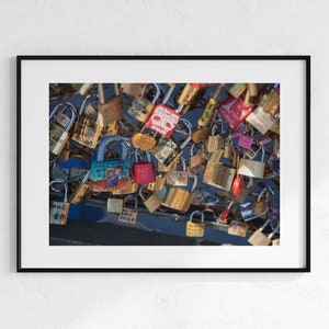 Locks on the Pont des Arts | Photo Print | Travel Photography | Travel Art | Wall Decor | Paris | Europe Art