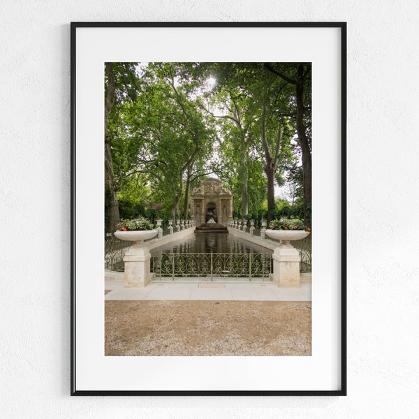 The Medici Fountain VERTICAL | Photo Print | Luxembourg Gardens | Travel Photography | Travel Art | Wall Decor | Paris | France | Europe Art