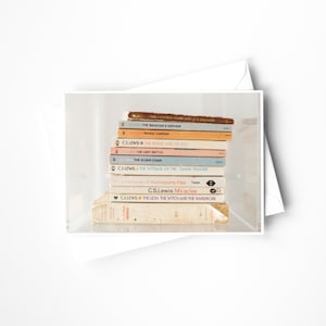 Clásicos para niños / 5 tarjetas con sobres / papelería / libros / biblioteca / c.s. Lewis / guardería
