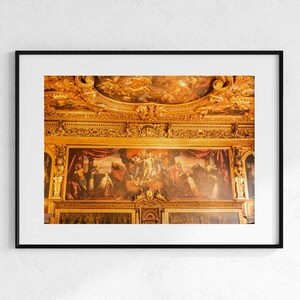 Doge's Palace Ceiling IV | Venice Printable Wall Art | Renaissance Ceiling Digital Download