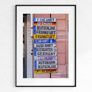 Which Way to Frankfurt | Photo Print | Travel Photography | Travel Art | Wall Decor | Frankfurt | Germany | Europe Art