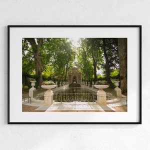 Der Medici-Brunnen LANDSCAPE | Fotodruck | Luxemburg-Gärten | Reisefotografie | Reisekunst | Wanddeko | Paris | Frankreich