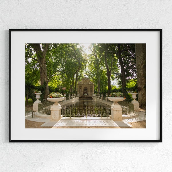 The Medici Fountain LANDSCAPE | Photo Print | Luxembourg Gardens | Travel Photography | Travel Art | Wall Decor | Paris | France