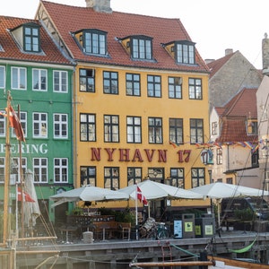 Nyhavn View Photo Print Denmark Photography Copenhagen Wall Decor Danish Travel image 2