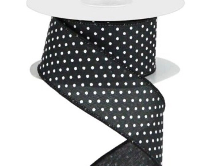 Raised Swiss Dots black and white, Swiss dot ribbon, black and white ribbon, everyday ribbon