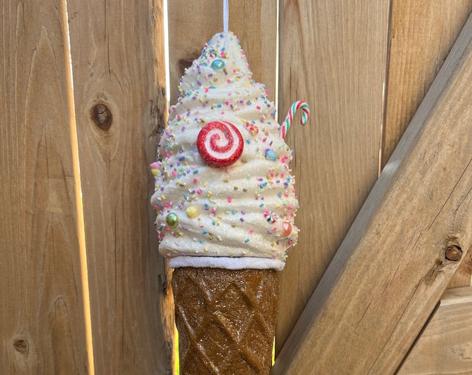 Ice cream ornament, wreath Supply, candyland ornament, Christmas decor, Christmas tree ornament