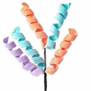 Pastel frizzy curly pick, pastel curly spray, wreath supply,wreath pick, Frizzy Curly Pick, Coral, Mint, Lavender, Fiesta Decor, Easter Pick
