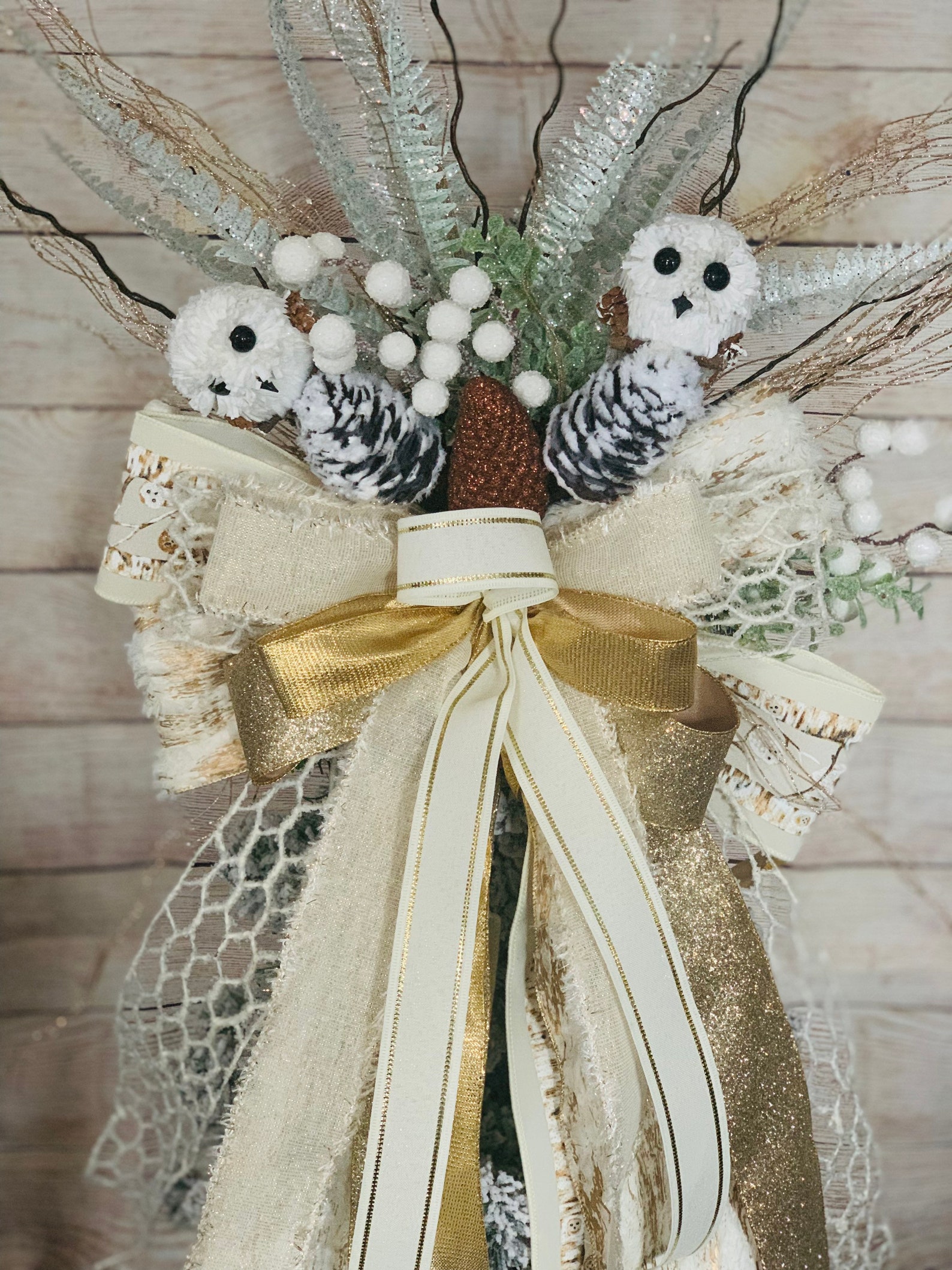 Christmas Tree Topper Owl Christmas Tree Topper Owl Tree Etsy