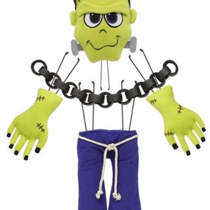 Plush Frankenstein wreath accent, wreath kit, Halloween wreath kit, Frankenstein wreath kit