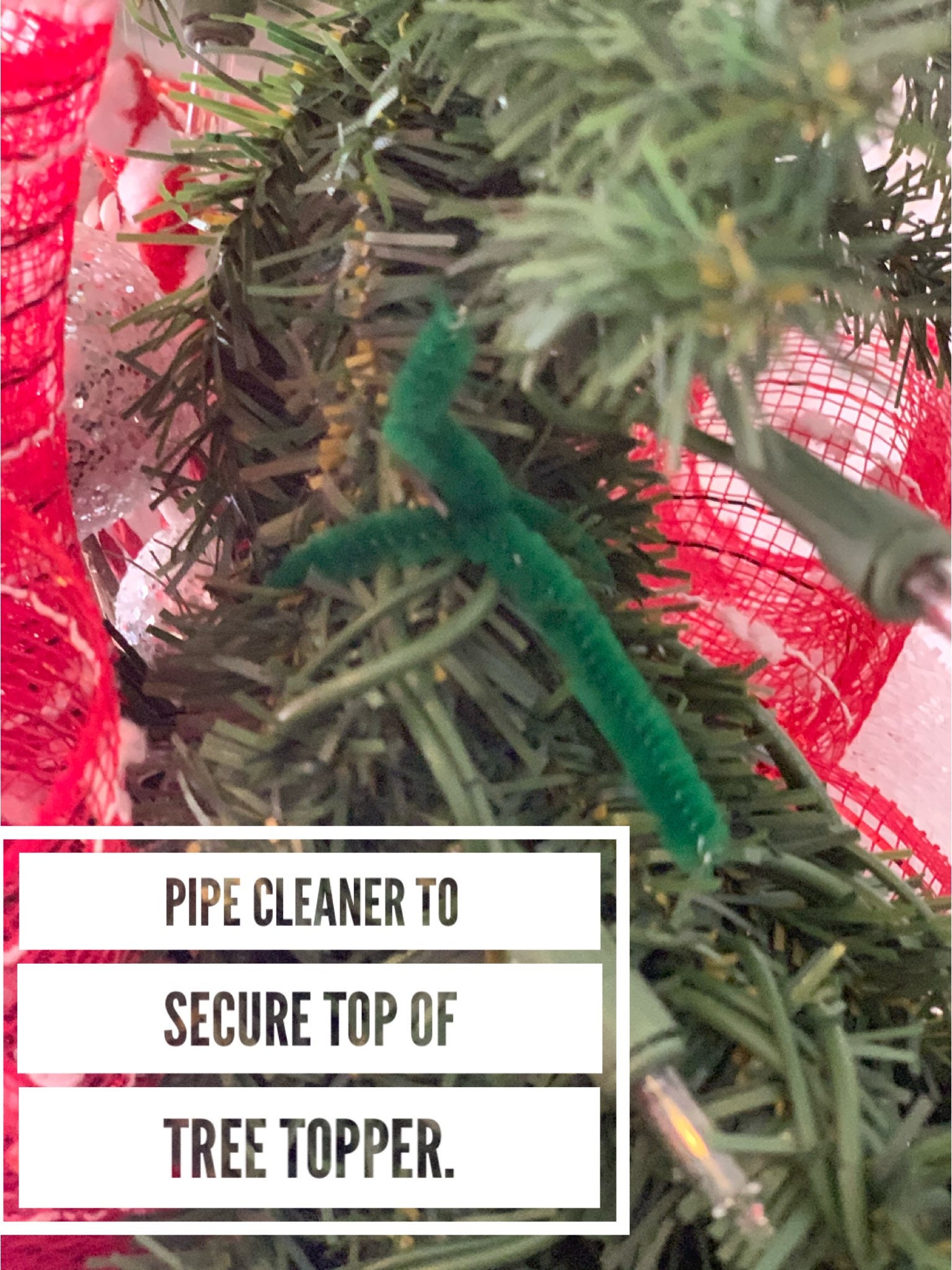 Christmas Candy Canes Tree Topper-Featuring A Red and Green Peppermint Candy Style Bow with Streamers and Lollipop Trim The Holiday Aisle