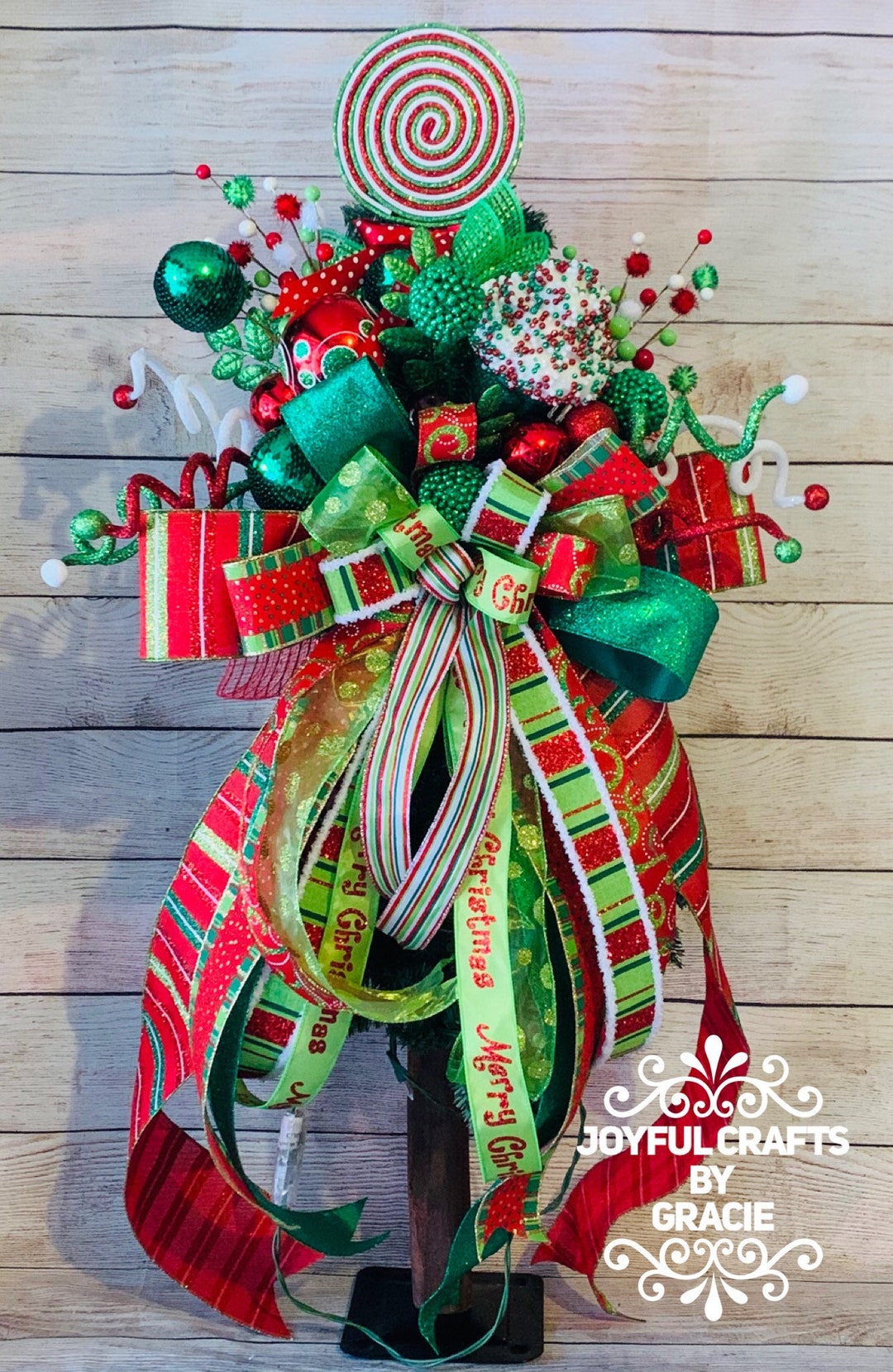 Whimsical Christmas Tree Topper, Christmas Tree Topper Etsy