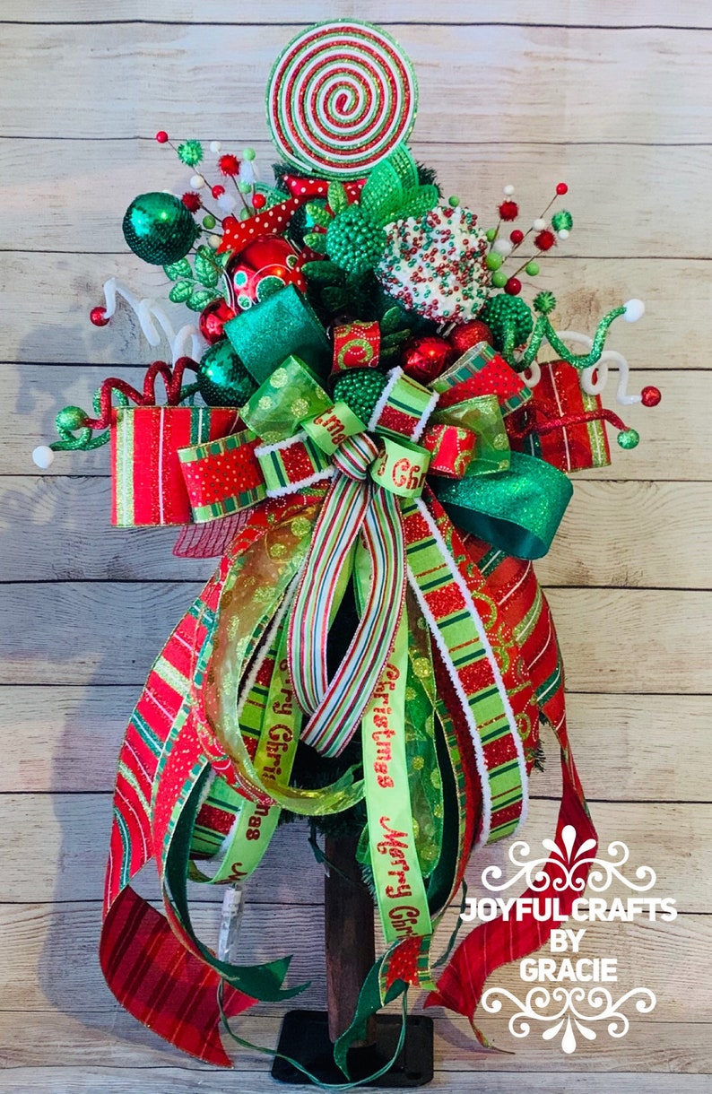 Whimsical Christmas Tree Topper Christmas Tree Topper Etsy