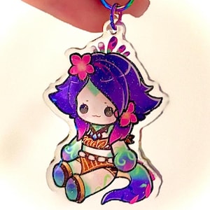 league of legends neeko kawaii charm keychain