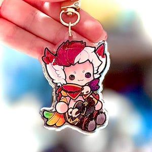 league of legends Rakan kawaii charm keyring