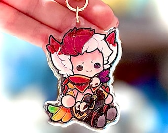 league of legends Rakan kawaii charm keyring