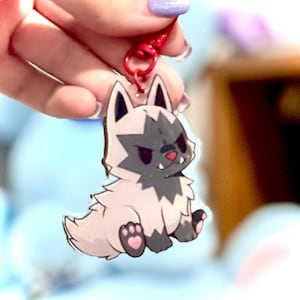 poochyena keychain poke charm