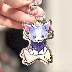 league of legends yuumi kawaii charm keychain