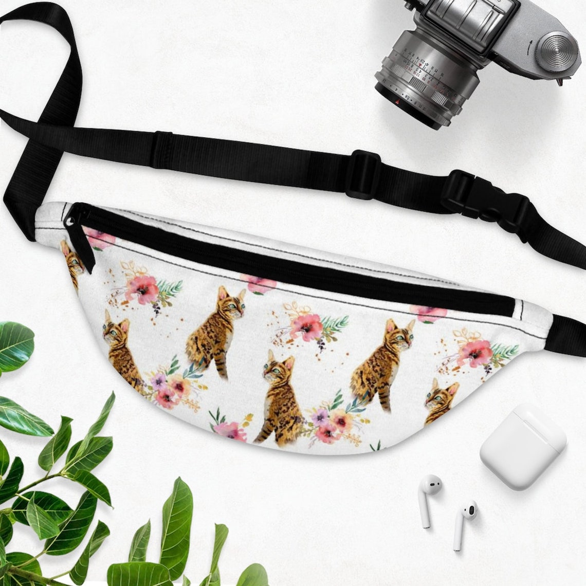 Cat Fanny Pack Bengal Cat Fanny Pack Exotic Cat Beautiful Etsy