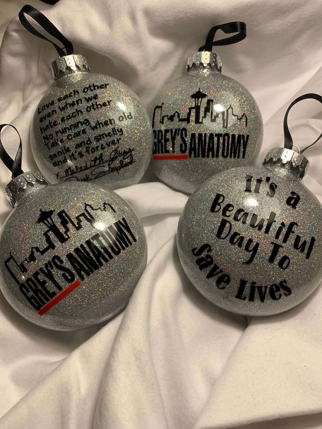 Greys Anatomy Ornament Set Etsy